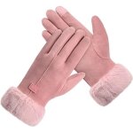 Gants dhiver - femme - rose - doublure polaire épaisse - Écran tactile - conduite et jogging Gants dhiver - femme - rose - doublure polaire épaisse - Écran tactile - conduite et jogging