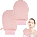 Gant exfoliant - non spécifié - lot de 2 - rose - viscose - 14x21 cm Gant exfoliant - non spécifié - lot de 2 - rose - viscose - 14x21 cm