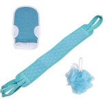 Gant exfoliant - non spécifié - 3 pcs - bleu ciel - tissu naturel - lavable Gant exfoliant - non spécifié - 3 pcs - bleu ciel - tissu naturel - lavable