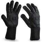 Gants de four gant cuisine anti chaleur résistant 500 ° f longeur 33cm gant de cuisson pour bbq et four ... Gants de four gant cuisine anti chaleur résistant 500 ° f longeur 33cm gant de cuisson pour bbq et four ...