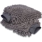 Gant de lavage microfibre chiffon de nettoyage de luxe pour la voiture pack de 2 gris 30 l x 20 w cm