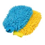 Gant de lavage en microfibre de souple surchoix pour la voiture lot de 2 bleu et jaune Gant de lavage en microfibre de souple surchoix pour la voiture lot de 2 bleu et jaune