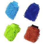 Gants de lavagegants lavage voituregant de lavage microfibrepour le nettoyage de la cuisine et des voitures4pc ...