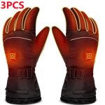 Gants de moto thermostat � trois vitesses pour moto et gants chauffants �lectriques �pais et chauds taille ...