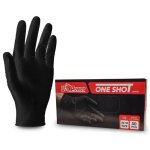 Gants nitrile jetables noir texture diamant�e 8g u - power - 50 pieces - choisissezici : 10