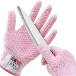 Gants roses m5 r�sistants aux coupures compatibles avec les �crans tactiles motif ananas adapt�s au travail ...