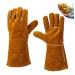 Gants de soudeur de qualit suprieure - gants de chemine gants de four avec doigts pour four / chemine ...