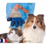 Gant de toilettage et massage pour chien et chat