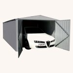 Garage en acier galvanis� gris clair 176 m� melton - cerland