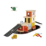 Garage en bois bolid - janod - vhicules et circuit voiture - ds 2 ans
