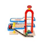 Beeboo - garage / parking en bois 3 etages - jouet en bois