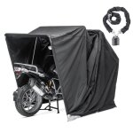 Garage pliable xxl pour moto - motoguard st4700 - 338x138x188 cm - nylon oxford 600d - cha�ne antivol ...