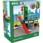 Garage rail / route brio world - ravensburger - 3 niveaux - mixte ds 3 ans
