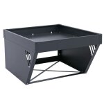 Garage pour robot tondeuse avec bac � plantes hwc - p41 toit abri tondeuse � gazon m�tal 40x60x70cm - ...