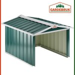 Garage robot tondeuse toit  2 pans mtal 86x100x63cm rsistante intempries 4x piquets terre abri carport ...