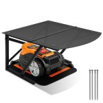 Garage de tondeuse � gazon couverture couverture de patio garage jardin fen�tre ext�rieur gazebos porte ...