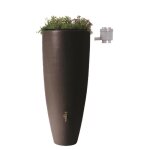 R�cup�rateur deau de pluie 2 en 1 300l avec bac � fleurs - moka - garantia
