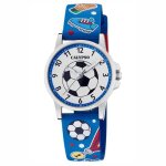 Montre enfant - calypso - modèle calypso - silicone bleu - cadran ballon de foot - sportif Montre enfant - calypso - modèle calypso - silicone bleu - cadran ballon de foot - sportif