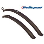 Garde - boue clipable 28 pouces polisport florida - noir - pour v�lo loisir adulte