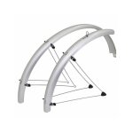 Garde - boue vtt - stronglight - country - 26 pouces - 60 mm - argent (paire)