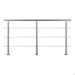 Garde - corps 200cm avec main courante en acier inoxydable 201 pour int�rieur et ext�rieur garde - corps ...