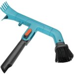 Gardena nettoyeur de gouttire combisystem - 2 racloirs en plastique et brosse  poils durs