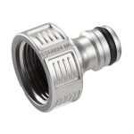 Gardena nez de robinet premium 20 / 27 ?en mtal?systme anti - claboussure?installation pour raccordement ...