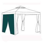 Rideaux - gardenista - tonnelle de jardin - rsistants  leau - lavables en machine - 1. 9m x 2. 6m