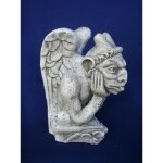 Gargouille paris notre dame - modele penseur - 15cm - made in france en platre