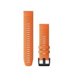 Bracelet interchangeable - garmin - quickfit 22 - silicone - 22 mm - orange