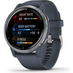 Montre connectée garmin venu 2 silver avec bracelet bleu Montre connectée garmin venu 2 silver avec bracelet bleu