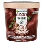 Garnier coloration permanente good 6. 52 ch�tain acajou clair groseille - v�gane 90% naturel
