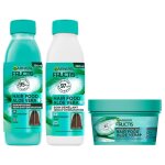 Garnier fructis hair routine 3 produits food aloe vera shampooing 350ml soin d�m�lant 350ml et masque ...