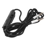 Garosa 5 mm  3 contrle de microphone de volume de cble audio de casque de jeu de fil de tresse pour ...