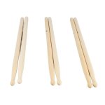 Garosa baguette de batterie 5a 3 paires de baguettes de batterie 5a baguettes de batterie en bois massif ...