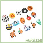 Garosa charme de chaussure de sport breloque de chaussure � motif de ballon de sport couleur vive d�coration ...