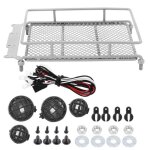 Garosa galerie de toit rc porte - bagages de toit en m�tal avec lumi�re led pour chenille mn 1 / 12 rc ...
