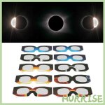 Garosa lunettes de visualisation solaire lunettes d�clipse solaire 10 pi�ces lunettes de soleil s�res ...