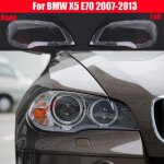 Gauche et droite - phare avant de voiture en verre transparent pour bmw x5 e70 2007 - 2013