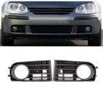Gauche et droite - pour vw golf 5 a5 mk5 2004 2005 2006 2007 2008 2009 phare antibrouillard cache calandre ...