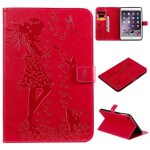 Gaufrage coque pour ipad mini - 2 - 3 - 4 - 5 ipad mini housse tablette protection avec support pu cuir ...