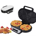 Gaufrier 1200w 315 x - atelix - 23 x 7 cm 2 plaques chauffantes double face contr�le de brunissement ...