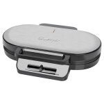 Clatronic wa 3745 double gaufrier inox noir