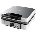 Gaufrier en acier inoxydable pour 4 gaufres - cecotec - revtement antiadhsif rockstone - temprature ...
