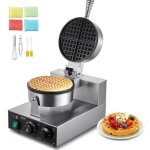Gaufrier commercial 1230 w appareil � gaufre ronde en acier inoxydable machine � gaufre antiadh�sive ...