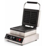 Gaufrier individuel 2 plaques inox - 16 kw - thermostat r�glable 50 - 300�c - fonte antiadh�sive