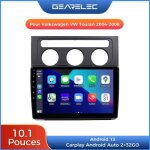 Gearelec autoradio 10. 1 pouces android pour volkswagen touran 2004 - 2008 avec carplay andriod auto ...