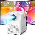 Isinbox vidoprojecteur portable pour home cinma 5g wifi bluetooth - 1100 ansi lumen - full hd led - ...