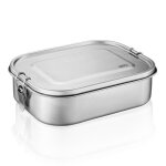 Lunch box - gefu - endure grande - argent - 1400 ml - vintage - hermétique Lunch box - gefu - endure grande - argent - 1400 ml - vintage - hermétique