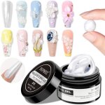 Gel de construction pour ongles - estampille - blanc nacr� - 3d - 14 ml - 36 pi�ces dextension - non ...